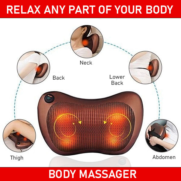 Electric Massager Pillow Cushion, Heating Health Care Vibration