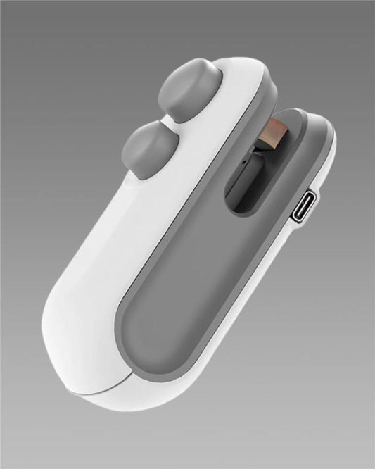 Portable Mini Sealing Machine 2 in 1 USB Rechargeable Magnetic Bag Sealer Heat Seal with Cutter c5cc46-5e