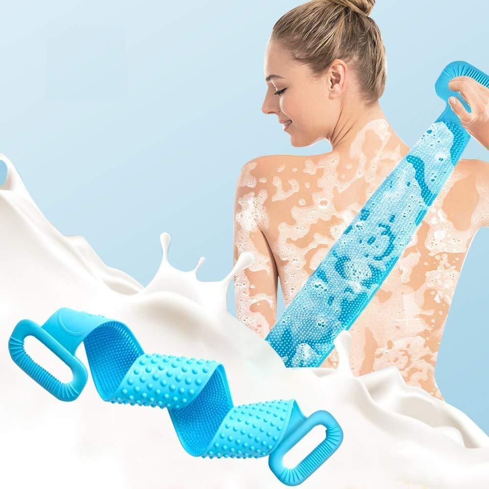 Back Scrubber- Silicone Body Double Side Bathing Back Scrubber c5cc46-5e
