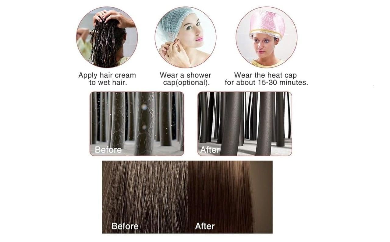 Hair Deep Conditioning Spa Cap For Women c5cc46-5e