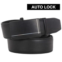 Men's PU Leather Auto Lock Belt