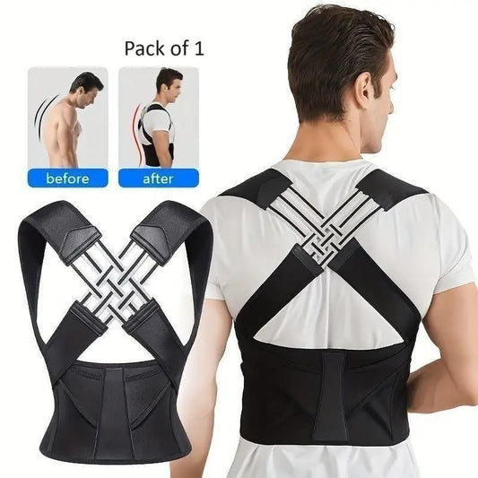 Adjustable Back Posture Corrector/ Slouching Relieve Pain Belt Women Men c5cc46-5e