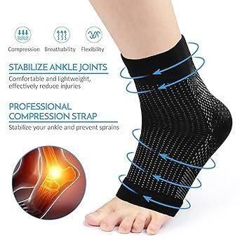 BD Swelling Arch Heel Socks yoga sport protect socks Pack of 2 Pair c5cc46-5e