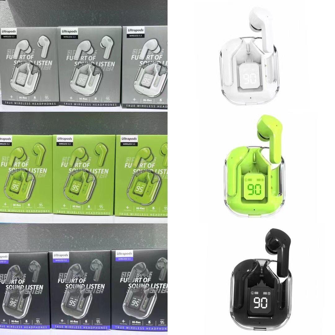 Ultra pods pro new Bluetooth 5.3 earbuds with display Gaming transparent tws AI ENC Fast Charging Type C 13mm Bass Drivers earbuds under 1000 Tradify