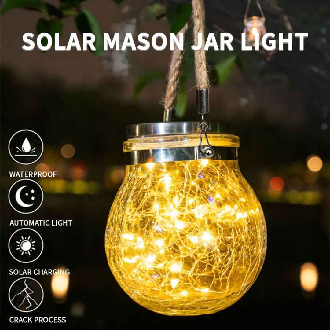 Glow Jar & Firefly Duo | Solar Hanging Rechargeable LED My Store