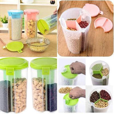3 Section Container for kitchen use Set of 1