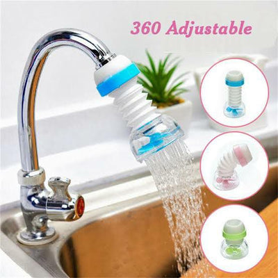 360° Adjustable Kitchen Shower ,Kitchen Plastic Faucet Adjustable Nozzle Shower Head (Multicolor/Standard)